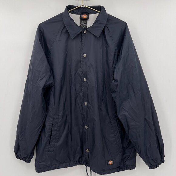 Dickies Mens Snap Front Nylon Jacket M - Picture 1 of 7